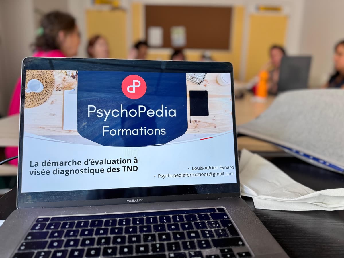 Session de formation Psychopedia animée par Louis-Adrien Eynard — la démarche d'évaluation à visée diagnostique des TND